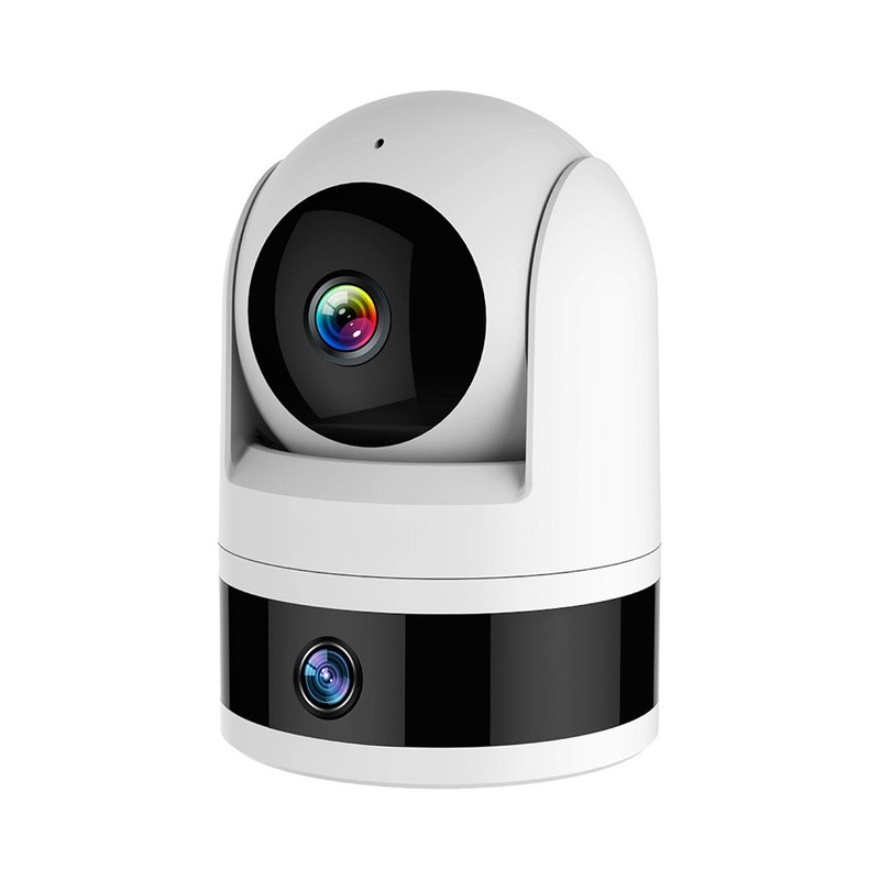 Tuya 3K 6MP Outdoor Security Camera WIFI Dual Lens Screen Color Night Vision Cam gallery