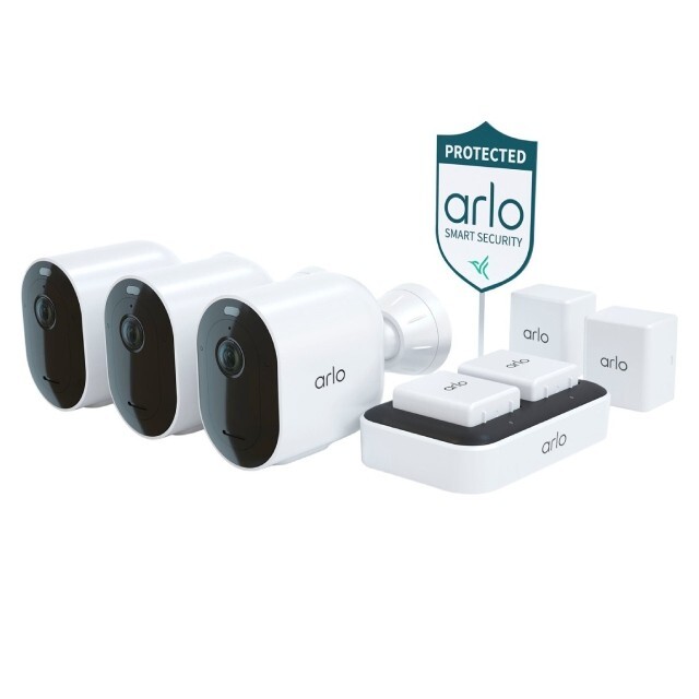 Arlo Pro 4 Spotlight 3 Wireless Cameras Security Indoor Outdoor Night Vision