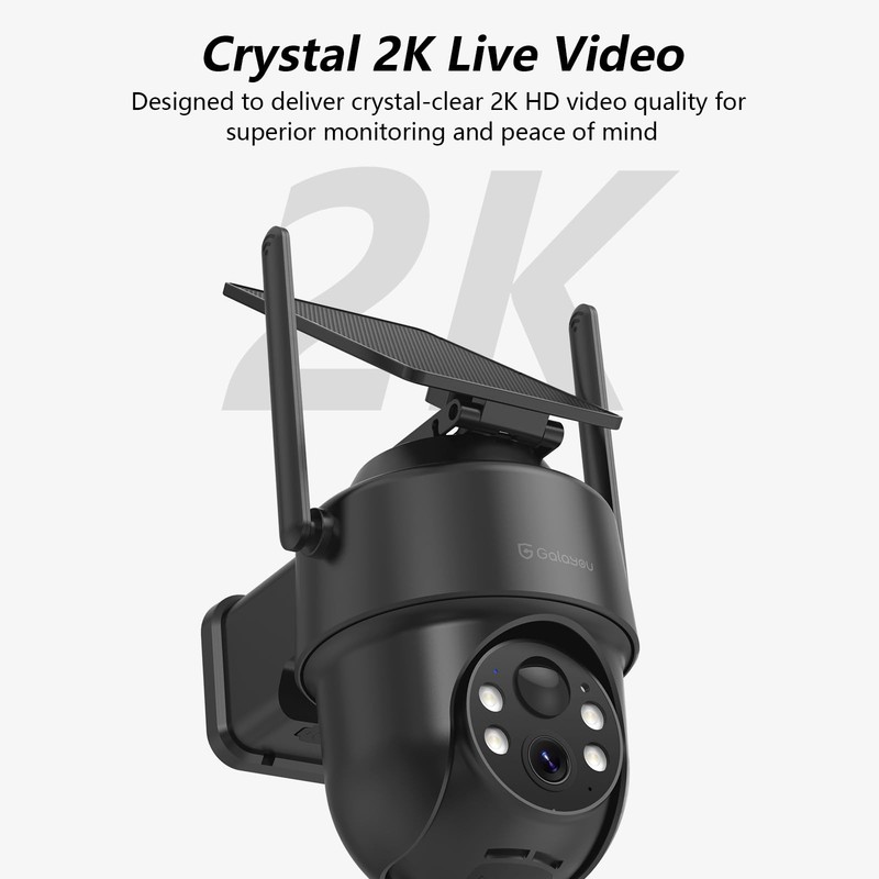 2K Security Cameras Wireless Outdoor-360° PTZ Cameras for Home Security with ... gallery