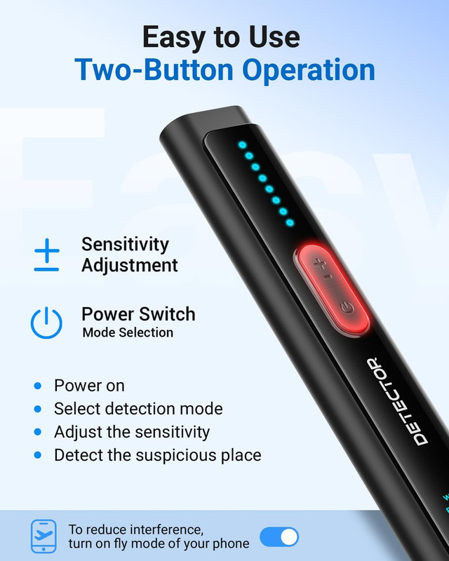 Hidden Camera Detectors 6-In-1 Hidden Bug and Camera Detector GPS Tracker Detect gallery