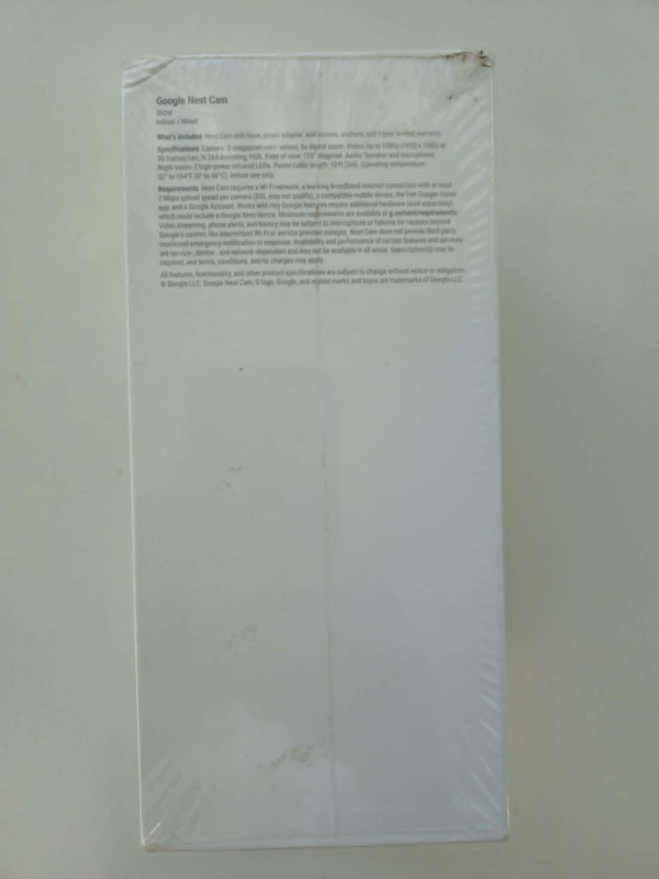 Google indoor Nest Security Cam 1080p (Wired) - 2nd Generation - Snow gallery