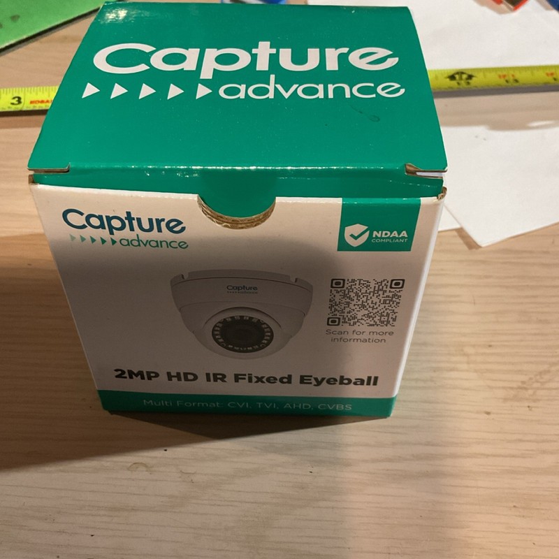 Capture Advance 2MP HD IR Eyeball Camera R2-HD2MPEYE Night Vision AHD CVI TVI