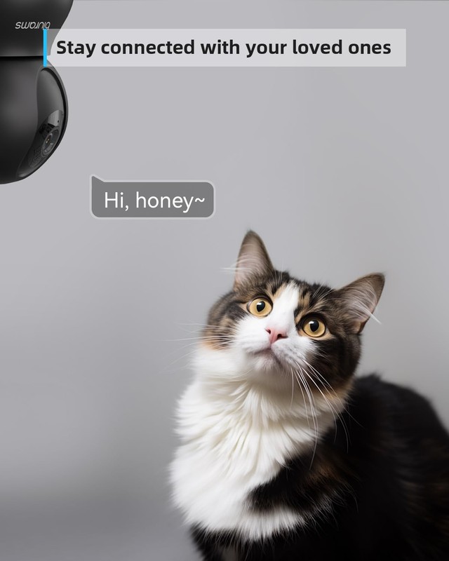 blurams Indoor Camera, 2K Pet Camera 360° Cameras for Home Security with Phon... gallery