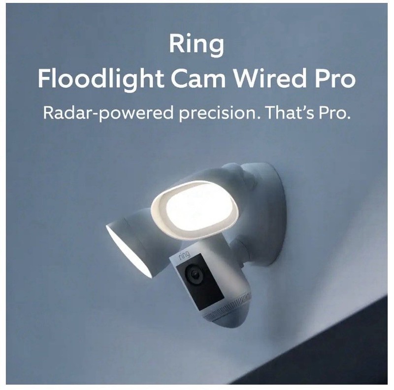 Ring Floodlight Cam Pro Wired with 2K Dual Band Wi-Fi and 3D Motion Detection gallery