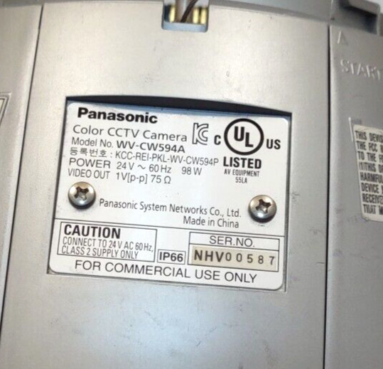 Panasonic WV-CW594A Super Dynamic SD6 Color CCTV Security Camera gallery