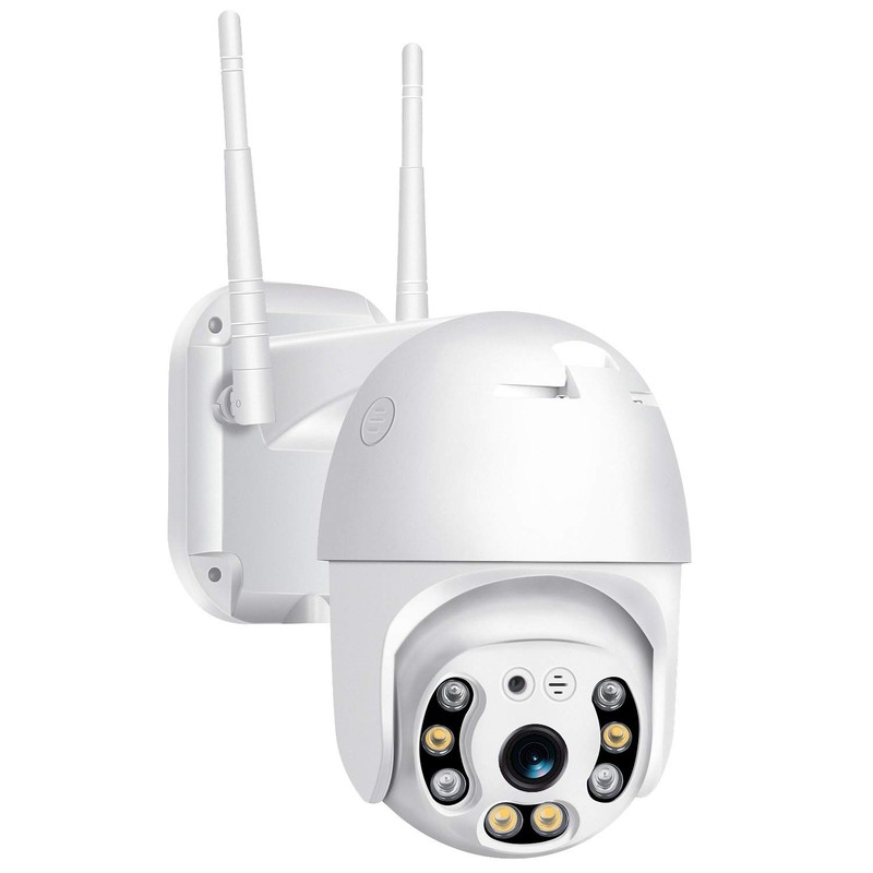 Pan Tilt Outdoor Security Camera, 1080P Home WiFi IP Camera, Pan Tilt Dome Su…