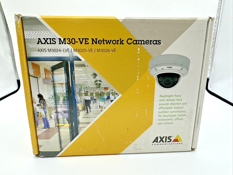 Axis M3024-LVE Indoor/Outdoor Netowork Security Camera System - White - NEW gallery