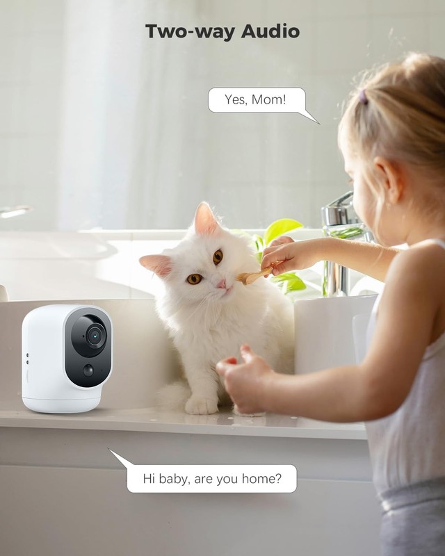 Camara De Seguridad Inalambrica Với Bateria Recargable Y Reconocimiento gallery