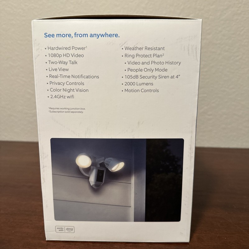 Ring Floodlight Cam Wired Plus (White) gallery