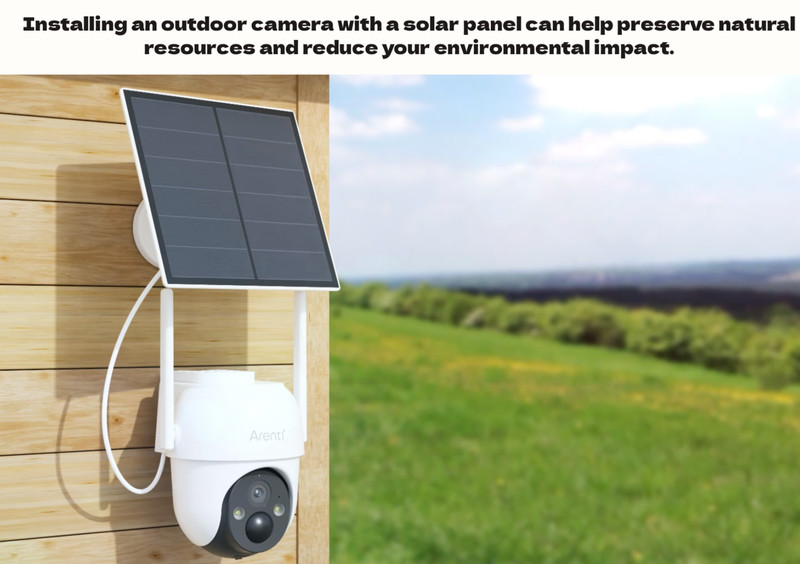 ARENTI Wireless Battery Outdoor Camera with Solar Panel GO2T/SP2 2.4GHz WiFi gallery
