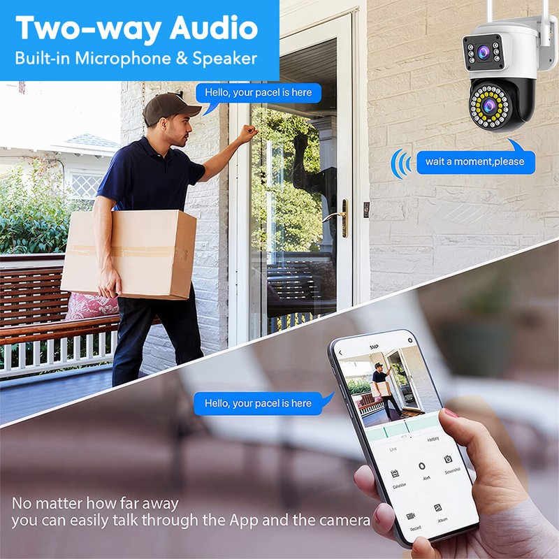 4MP HD Security Camera Wireless Outdoor Home Night Vision 2.4G Wifi CCTV Camera gallery