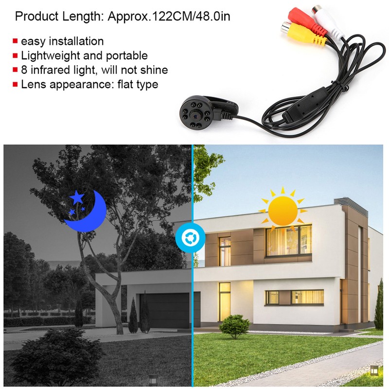 Security IR 8 Light Mini CCTV HD Camera Audio And Video Surveillance⊹ gallery