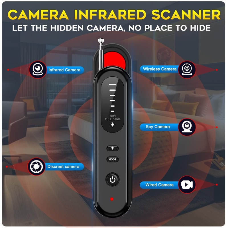 Detector De Camaras Camara Y Microfonos GPS Grabadoras Alta Velocidad Portatil gallery