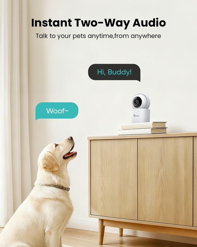 Camstro 3K Wireless PT Security Camera WIFI Two Way Audio Indoor Baby Monitor gallery