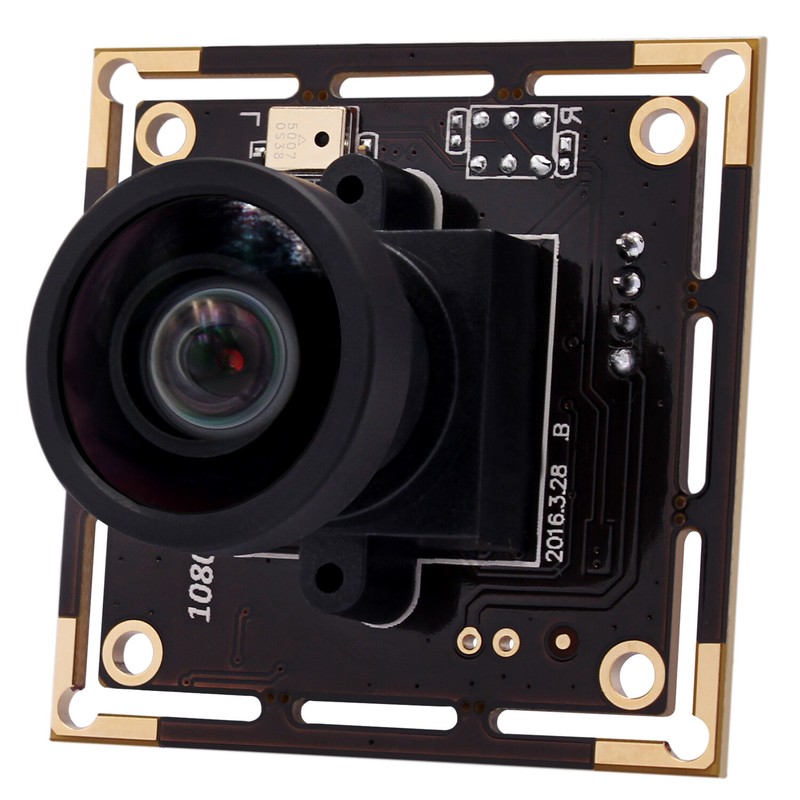 ELP H.264 USB Camera module w/ no distortion lens 110degree Low Light 2MP Webcam gallery