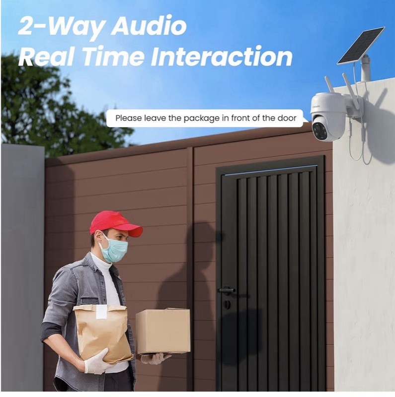 4PCS Cinnado Security Camera Outdoor,WiFi Outdoor Pan-Tilt 360°View AI Detection gallery