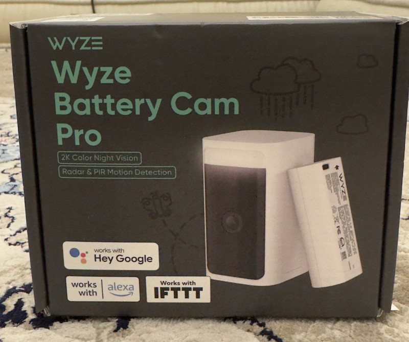 Wyze WYZECOP Battery Cam Pro Security Camera – White
