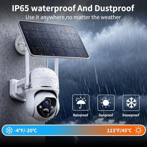 Solar WiFi Security Camera, 3MP PTZ Outdoor Solar & Battery Powered , CP13WC-A gallery