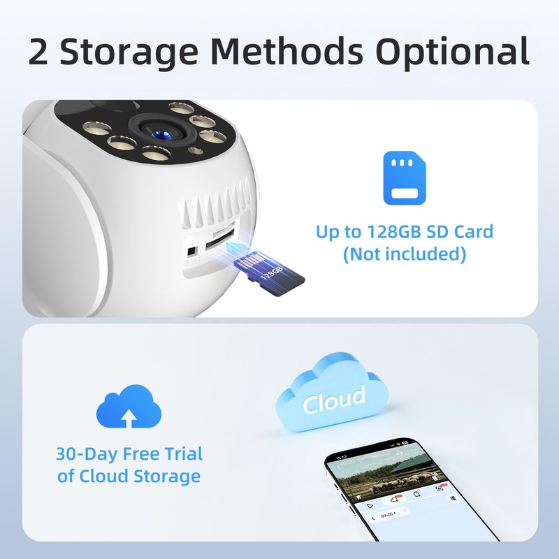 4G LTE Cellular Solar Security Camera Wireless Outdoor 2K No WiFi PTZ 360° gallery