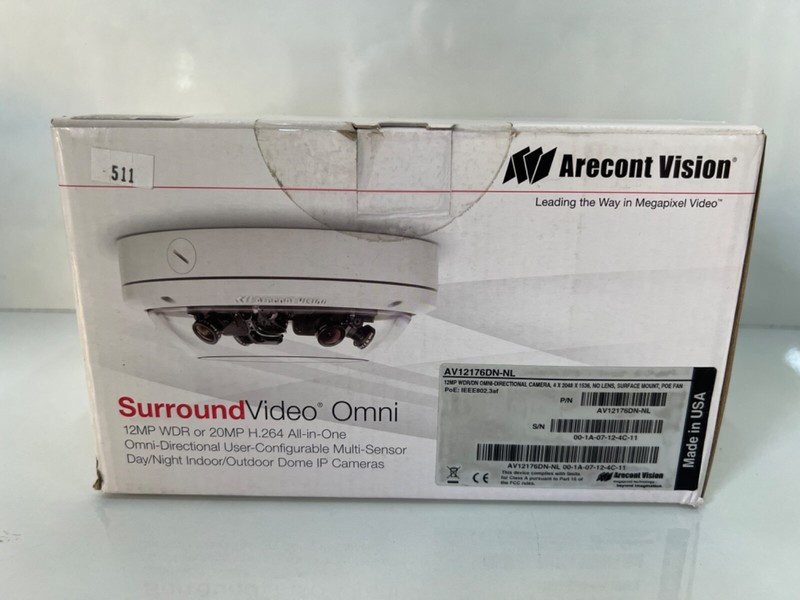 NIB Arecont Vision AV12176DN-NL SurroundVideo - 12 Megapixel gallery