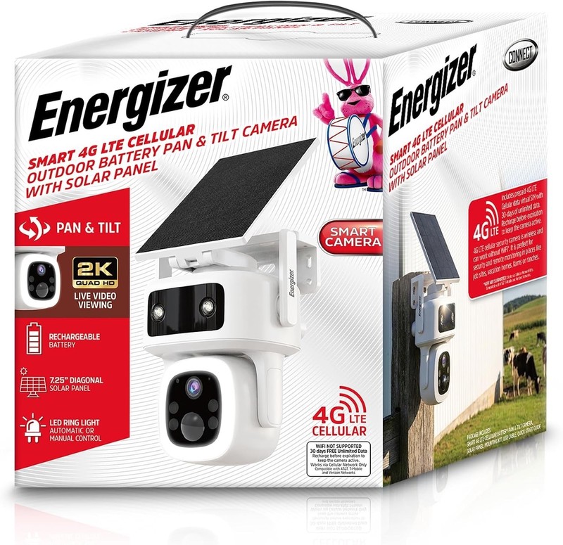 Smart 4G LTE Cellular Security Camera with Solar Panel, 2K Outdoor Wireless Pan gallery