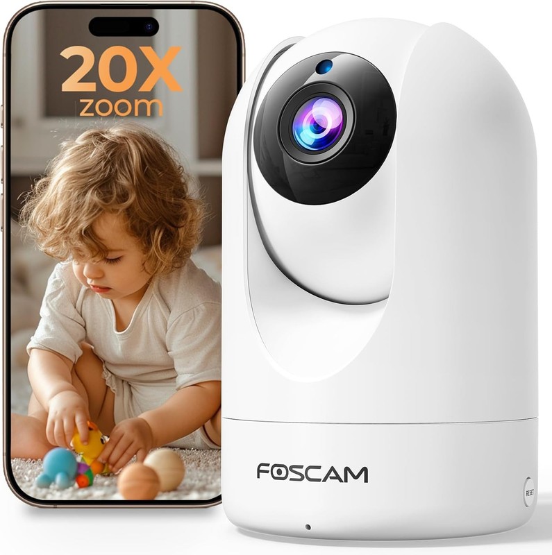 Home Security Camera R4S 4MP(2K) WiFi Camera, 2.4/5GHz Wireless IP Indoor Camera