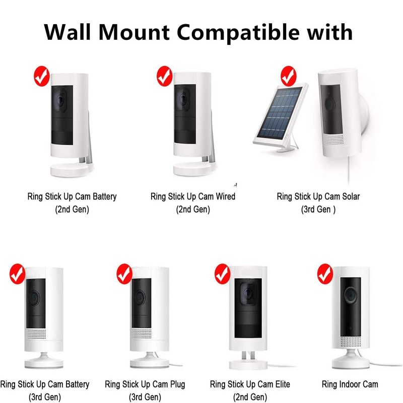 4 Pack Adhesive Wall Mount Compatible With Ring Stick Up Cam Wired/battery And R gallery