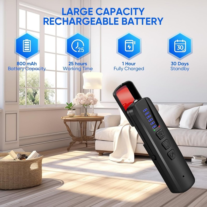 Wireless Hidden Camera Detector with RF & WiFi Scan for Ultimate Travel Security gallery