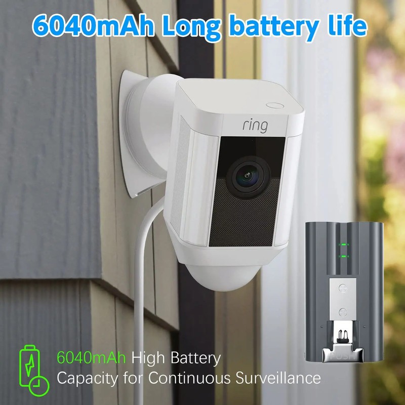 2 Pack Ring V4 Battery for Ring camera Doorbell Solar Floodligh 2/3/4/3 plus gallery