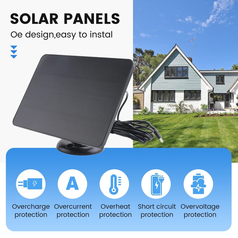 10W Solar Panel for Home Security Camera Solar Cells Powered with1745 gallery