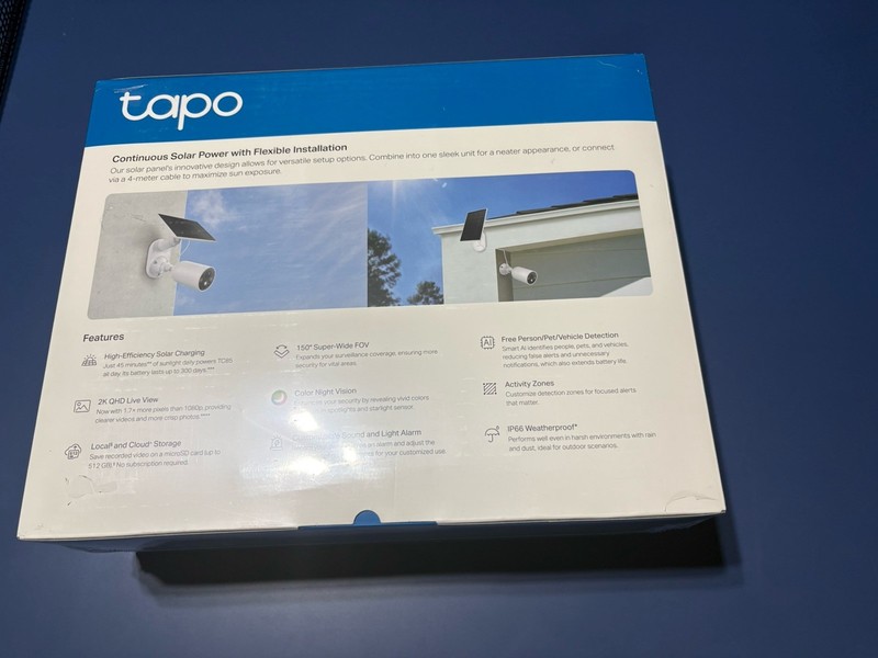 TP-Link Tapo TC85 2k Solar-Powered Outdoor Security Camera 4 Pack gallery