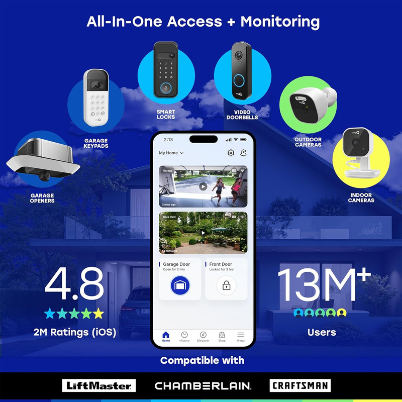 Myq Garage Plug-In Camera Gen 2 – 2K Smart Wi-Fi Garage Camera with Night Vision gallery