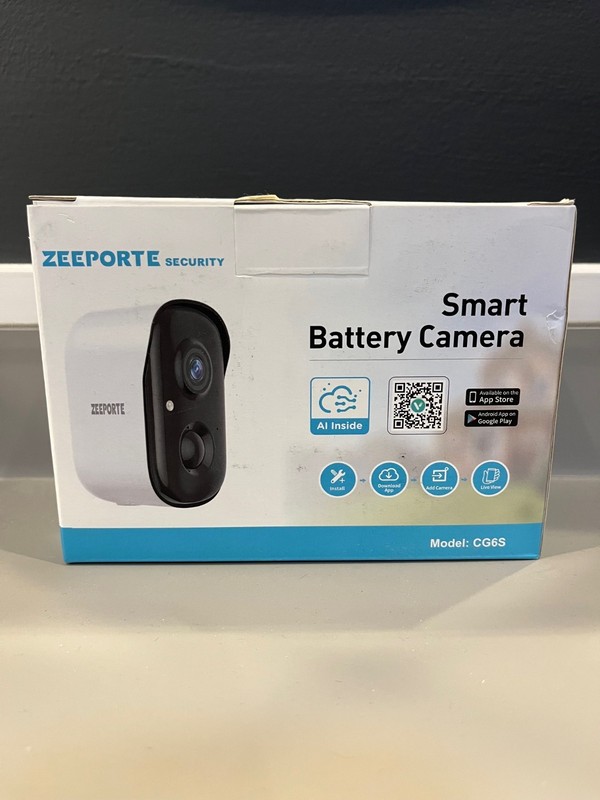 Zeeporte Smart Battery Surveillance Security Camera CG6S **NEW