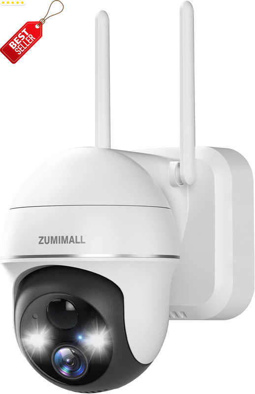 Security Camera Wireless Outdoor 2K 360° View 3MP Night Vision 2Way Talk US