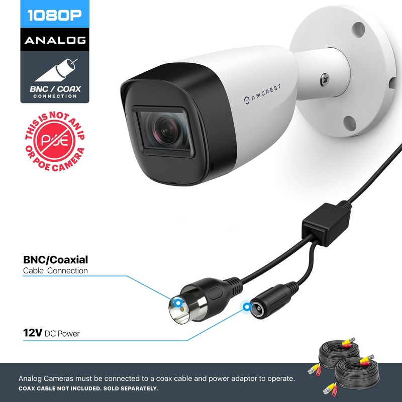 Full HD 1080P 1920TVL Bullet Outdoor Security Camera (Quadbrid 4in1 HD-CVI/TV... gallery