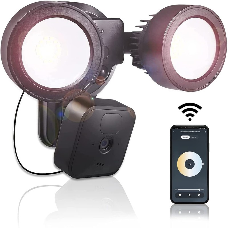 3-in-1 Wired Smart Floodlight, Charger and Mount for Blink Outdoor & Blink XT2