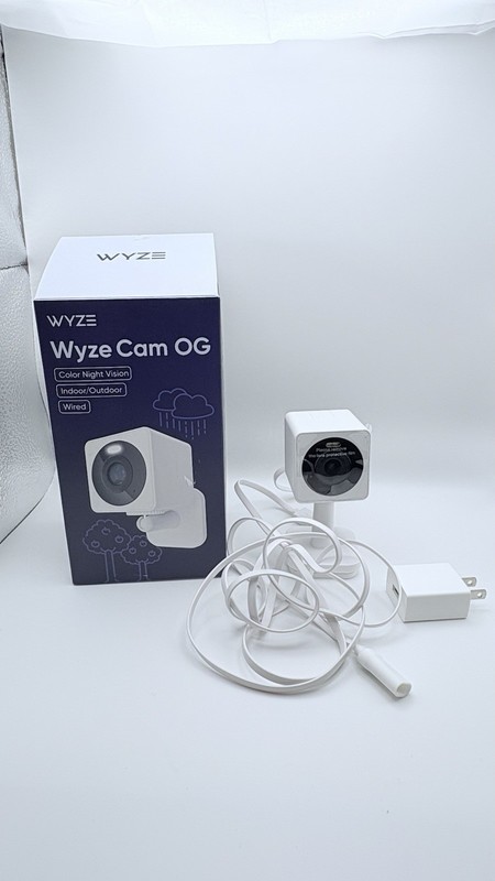 Open Box Wyze Cam OG Wired Indoor/Outdoor 1080p HD Smart Home Security Camera gallery