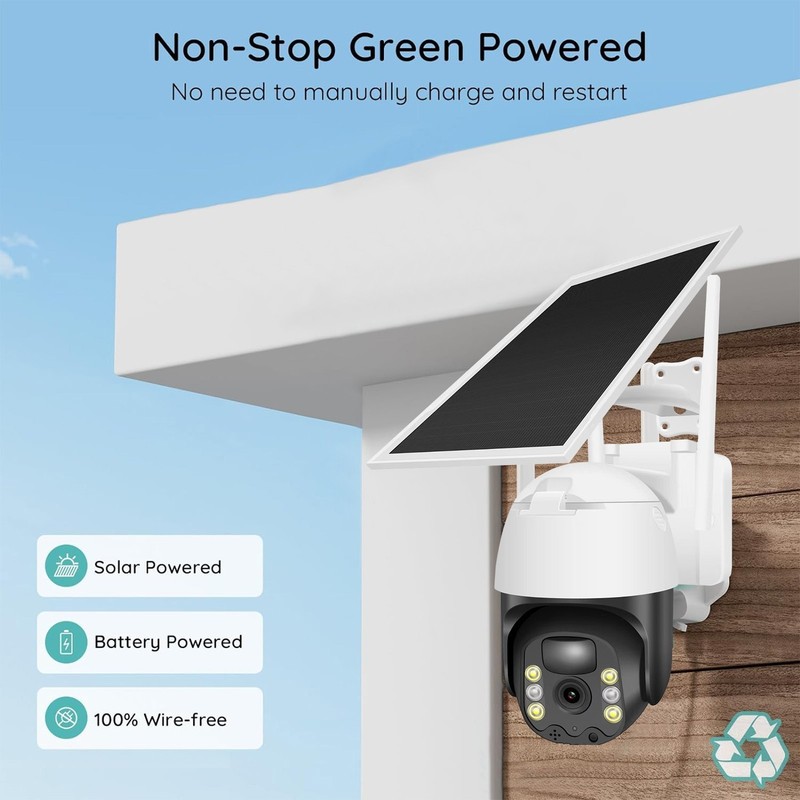 1/2PK Solar Camera Wireless WiFi Security Camera Outdoor Solar Battery Camera US gallery