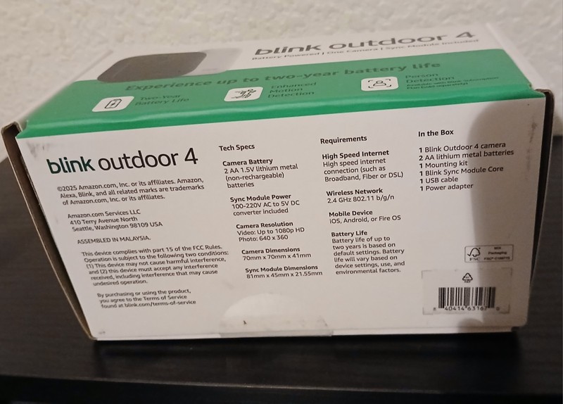 Blink Outdoor 4 Wireless Camera Security System & Blink Video Doorbell BUNDLE gallery