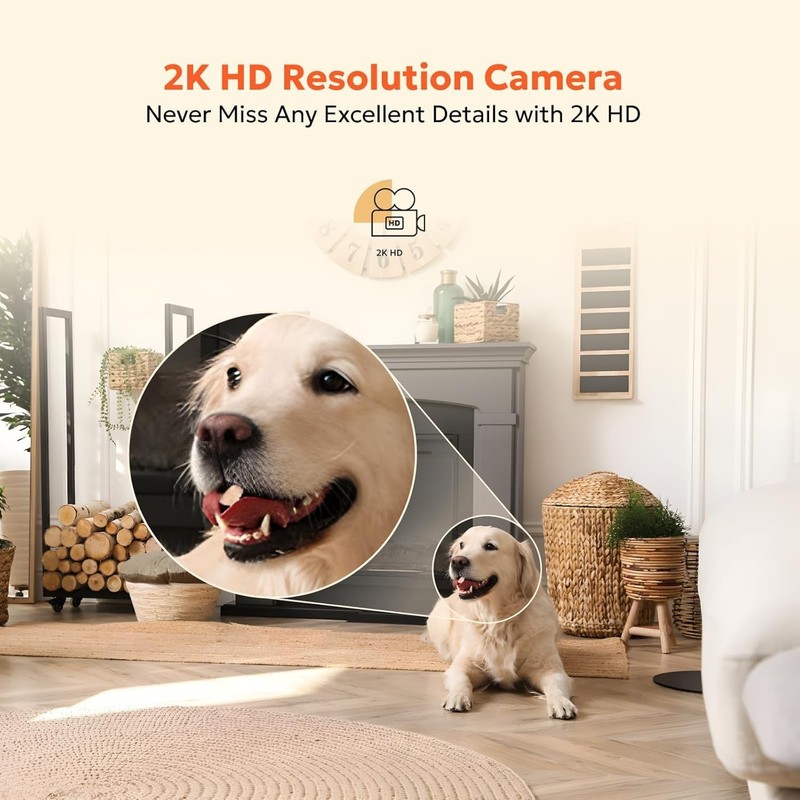 Indoor Security Camera 2K Motion Detection Pet Cam Baby Monitor 2.4 GHz gallery