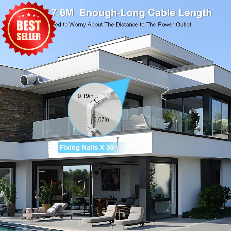 SimpliSafe Outdoor Security Camera Power Cable 25FT Charging Weatherproof Cord gallery