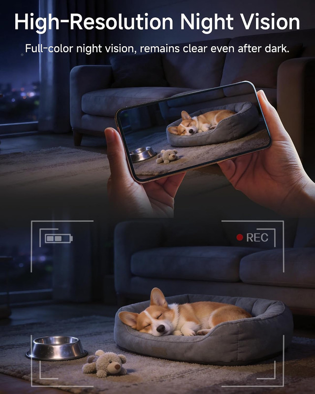 Security Indoor Camera with 5Ghz Wifi, 2K UHD Security Camera, Pet/Dog/Baby Came gallery