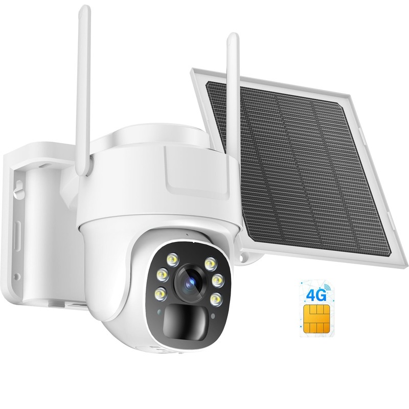 4G LTE Cellular Solar Security Cameras Wireless Outdoor, No WiFi Security Cam…