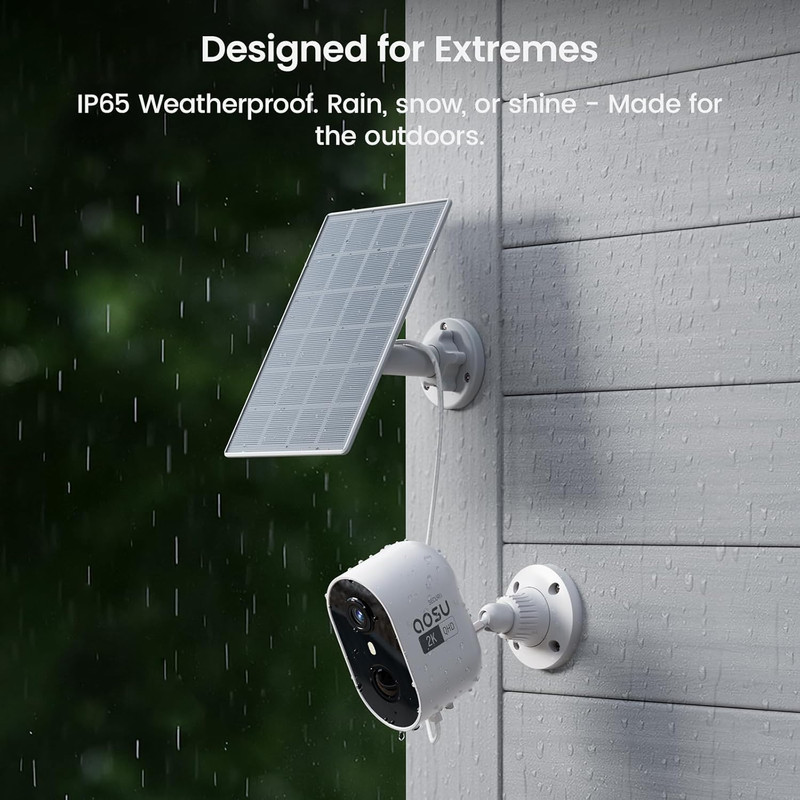 2K Solar Security Cameras Wireless Outdoor, Solar Outdoor Camera for Home Securi gallery