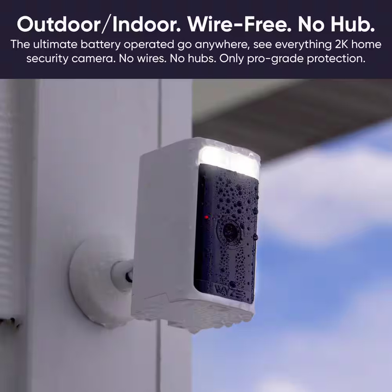 Battery Cam Pro 2-Pack, Wireless Indoor/Outdoor Home Security Camera, 2K HD Colo gallery