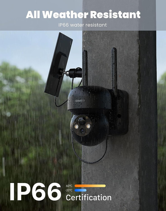 Solar Security Cameras Wireless Outdoor - Battery Power Cameras for Home Securit gallery