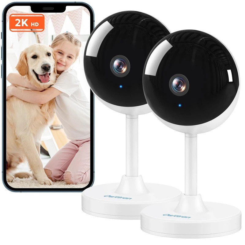 2K Indoor Security Camera WiFi Baby Monitor Pet Cam Night Vision 2Way Talk Alexa