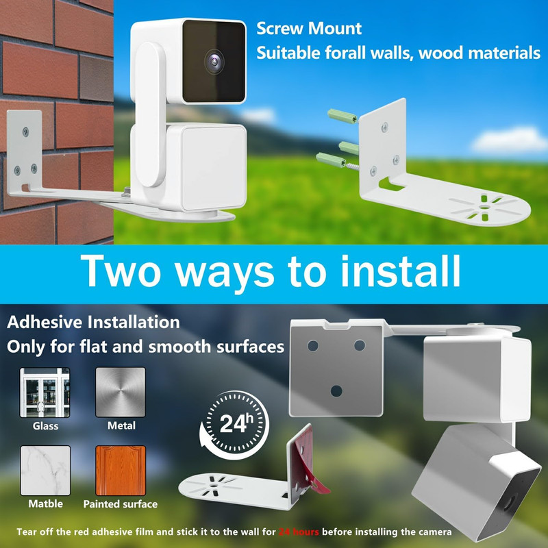 outside Corner Wall Mount Bracket for Wyze Cam Pan V3/V4 Wyze Cam V4/V3 gallery