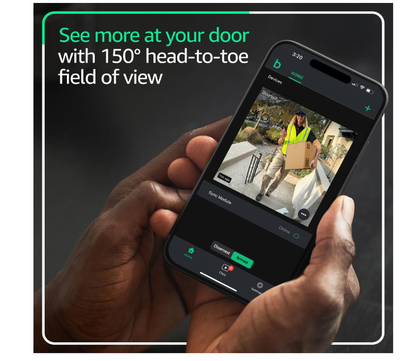 Blink Video Doorbell Head-to-toe HD View Two-Year Battery Simple Setup(L12,L13-1 gallery