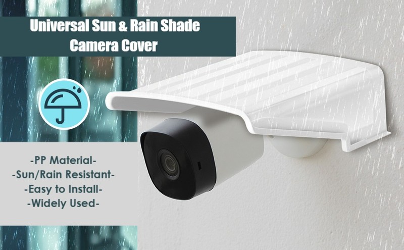 Security Camera Cover Shield Sun Rain Shade Shelter Rainproof Protective Cap gallery